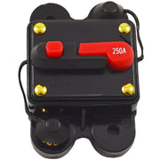 250 Amp 12V Circuit Breaker Fuse for Car Auto Marine Boat Stereo Audio The Wires Zone