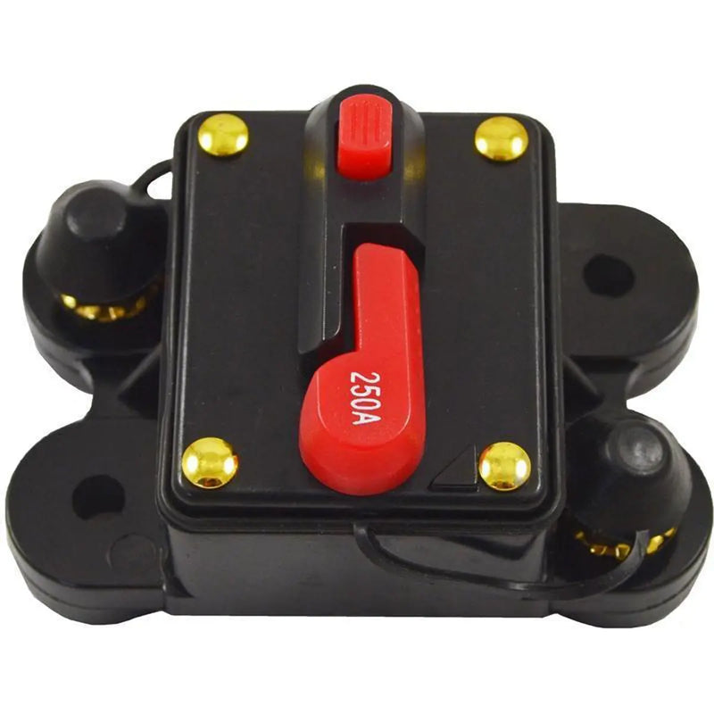 250 Amp 12V Circuit Breaker Fuse for Car Auto Marine Boat Stereo Audio The Wires Zone