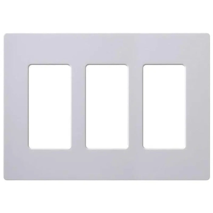 3-Gang Screwless Decorator Wall Plate GFCI Rocker Switch Outlet Cover White (Ea) The Wires Zone