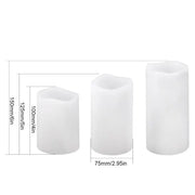 3 Piece Set Multi Color RGB LED Flameless Candles with Remote Control & Timer The Wires Zone