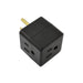 3 Way UL Approved Grounded Outlet Plug Adapter 15A 125VAC 1875W Black The Wires Zone