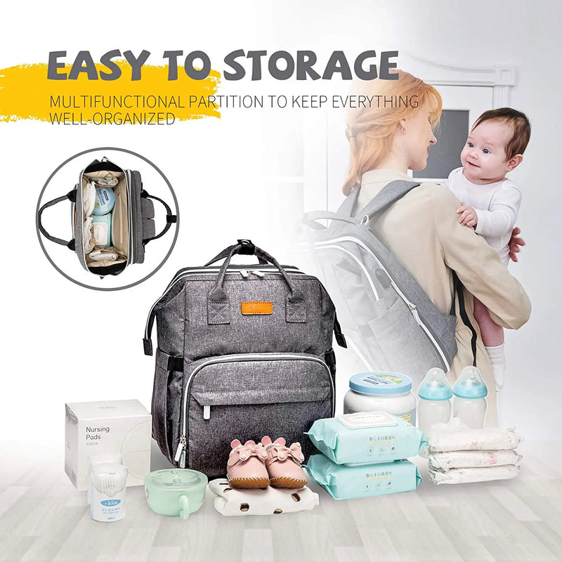 baby diaper travel backpack BaseCub with Fold-Out Changing Station They know how frustrating it is to be fussing around a messy bag with all your babys stuff and they want to make your parenting life easier LAND Baby Diaper Bag Backpack