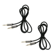 3.5mm Plug Stereo Analog Audio Cable 3ft for Car or Home Speakers Black (1-5 Pack) Ethereal