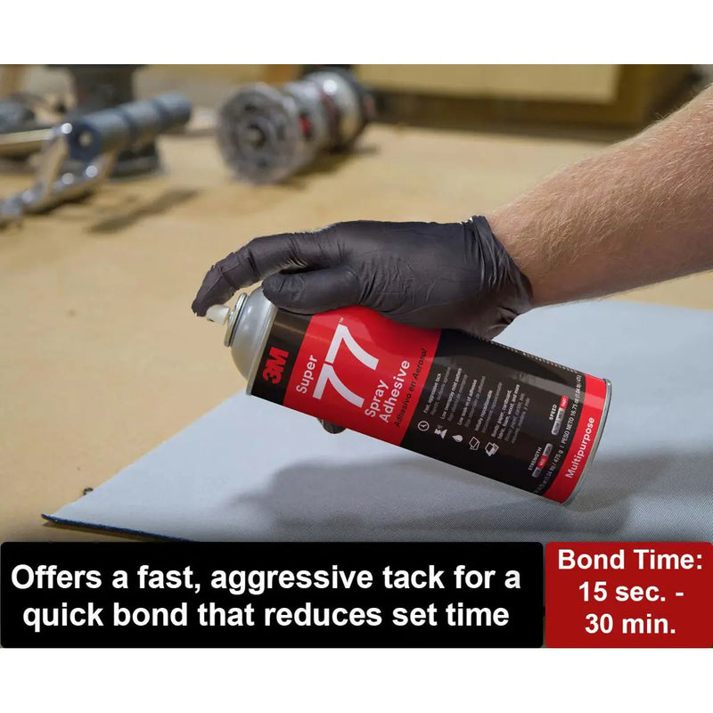 3M Super 77 Multipurpose Spray Adhesive 13.44 fl. oz. Aerosol Glue for Wood, Plastic, Metal, Fabric and more 3M