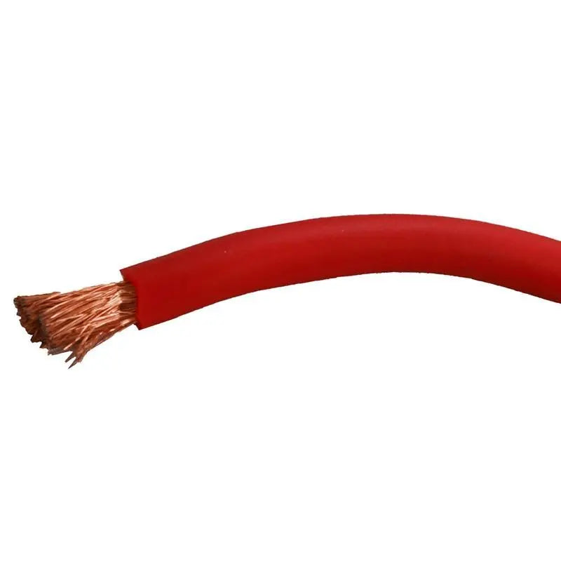 4 Gauge 100 Feet High Performance Amplifier Power Cable (Red) The Wires Zone