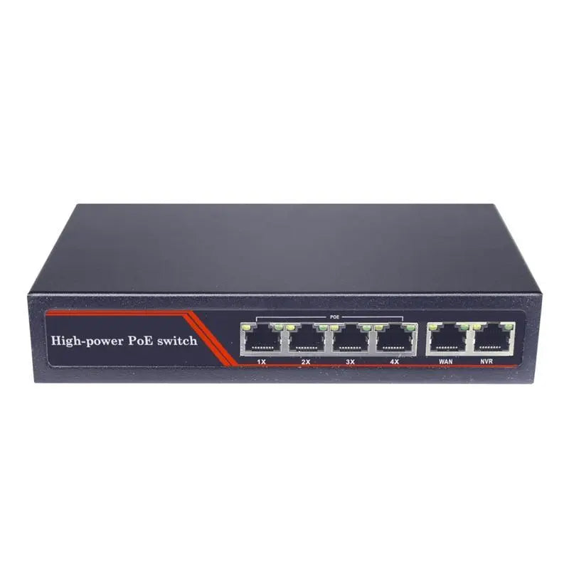 4 Port Unmanaged Fast Ethernet PoE Switch with 2 Uplink Ports, 10/100Mbps The Wires Zone