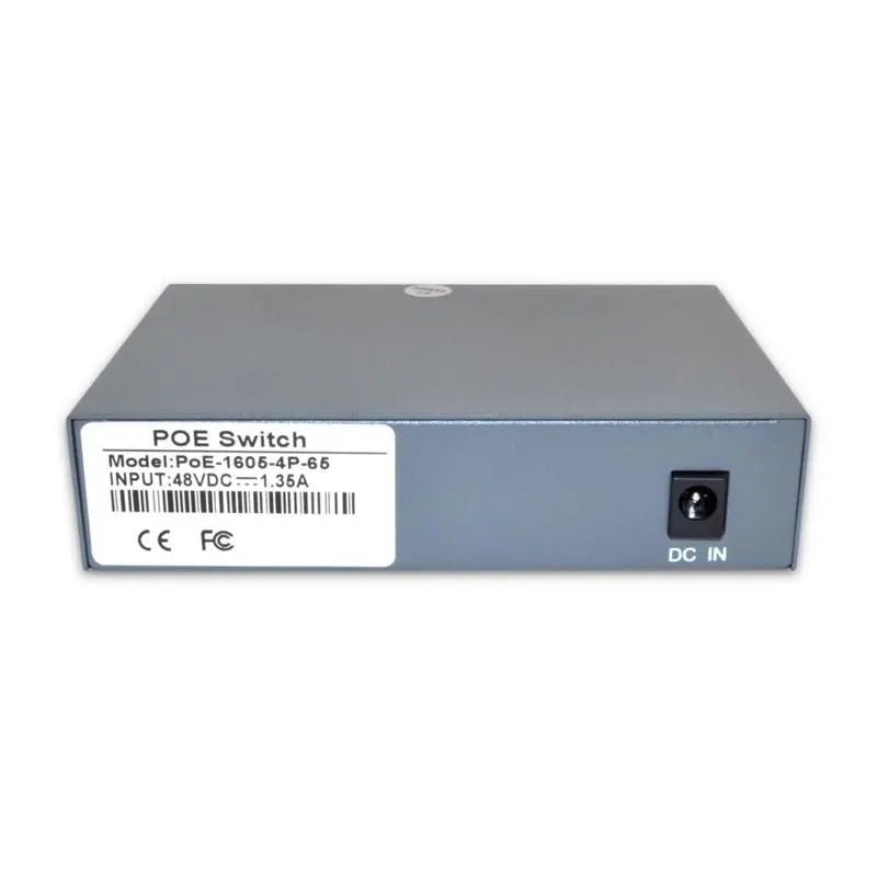 4 Port Unmanaged Gigabit Ethernet PoE Switch and Uplink Port, 10/100/1000Mbps The Wires Zone
