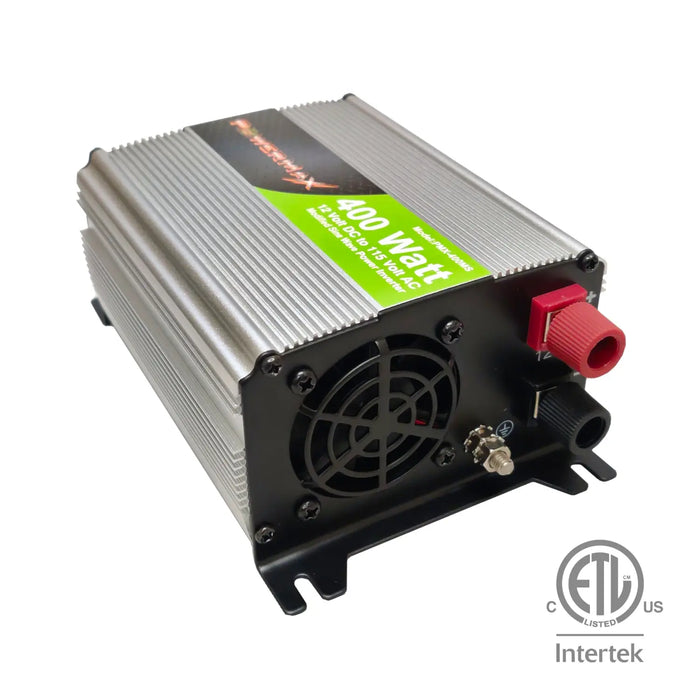 400W Power Inverter DC 12V to 110V AC Modified Sine Wave 2 Outlets Car Inverter with 2.1A USB Port PowerMax