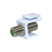 4G Technology White Snap-In F-Type Insert Keystone Jack Modular (5-50 Pack) The Wires Zone