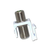 4G Technology White Snap-In F-Type Insert Keystone Jack Modular (5-50 Pack) The Wires Zone