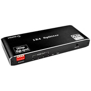 4K x 2K 1 in 4 Out HDMI Splitter Audio Video Distributor Box 60Hz Supports HDMI 2.0, 3D HDR The Wires Zone