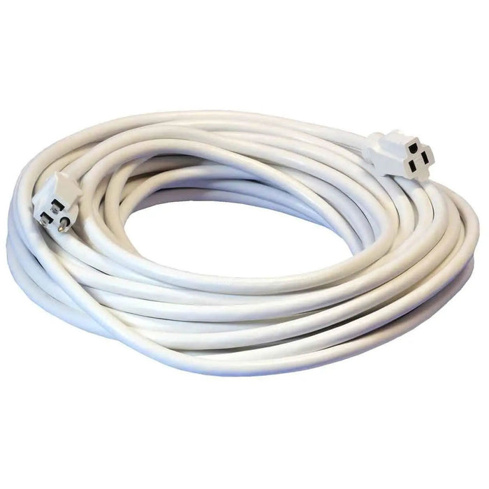 50 Feet White Heavy Duty Single Outlet Indoor Outdoor Extension Cord The Wires Zone