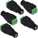 530109 CCTV BNC Connector with Male to Female DC Screw Terminal (5-50 Pack) The Wires Zone