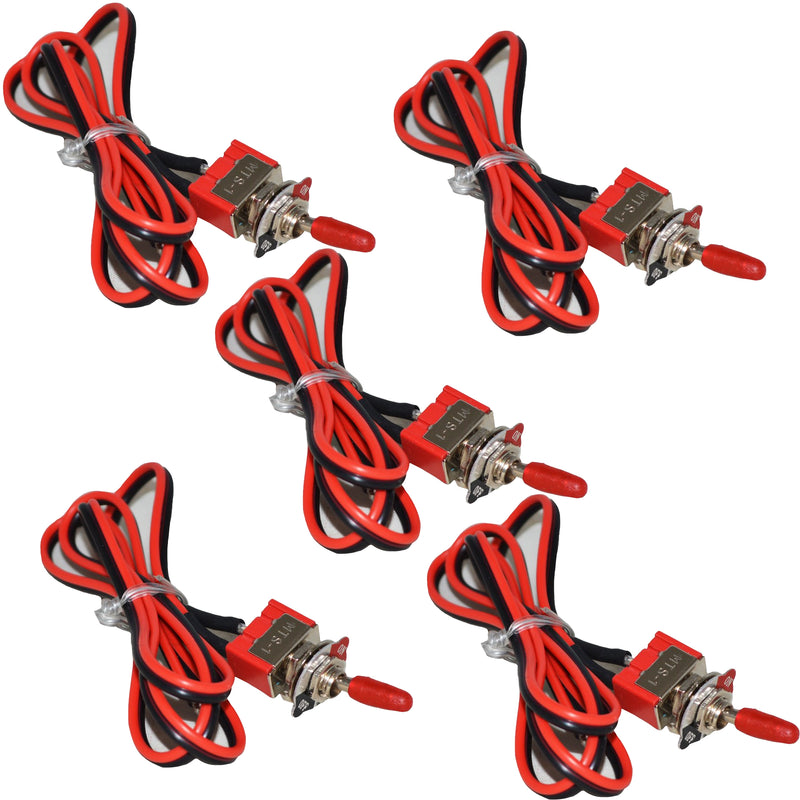 MTS-1 Heavy Duty Pre Wired 6A 12V DC On/Off Toggle Switch