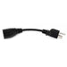 6" Power Extension Cables Outlet Savers 16AWG 300V UL Approved Black (6 Pack) The Wires Zone
