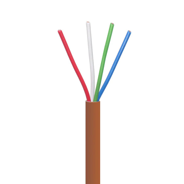 Logico TRW1804-500  18/4 Thermostat Wire 18 Gauge Solid Copper CMR Heating HVAC AC Cable 500FT Sunlight Resistant