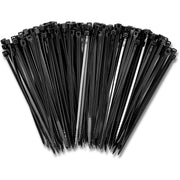 8" Black Zip Ties Cable Nylon Wrap 50 lbs Tensile Strength for Indoor Outdoor (100-1000 Pack) The Wires Zone
