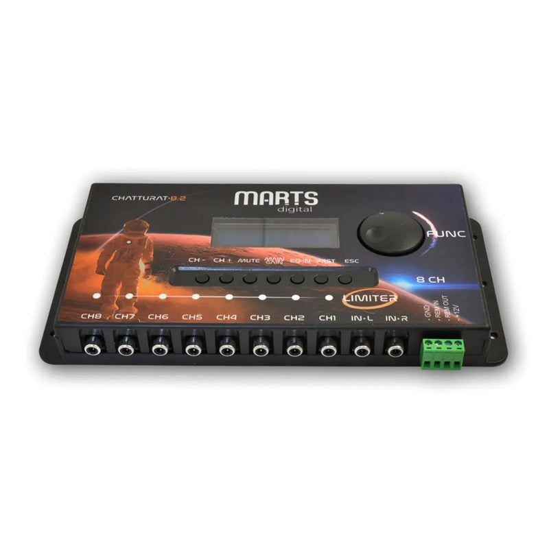 8-Channel Processor 15 Bands Parametric Equalizer Digital EQ with Bluetooth Interface Marts