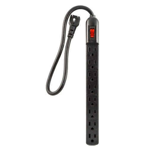 8 Outlet Power Strip Black The Wires Zone