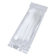 8", 40LB Capacity, UL Approved ZIP Cable Ties Made From 66 Nylon, Indoor/Outdoor, White (100-1000 Pack) The Wires Zone