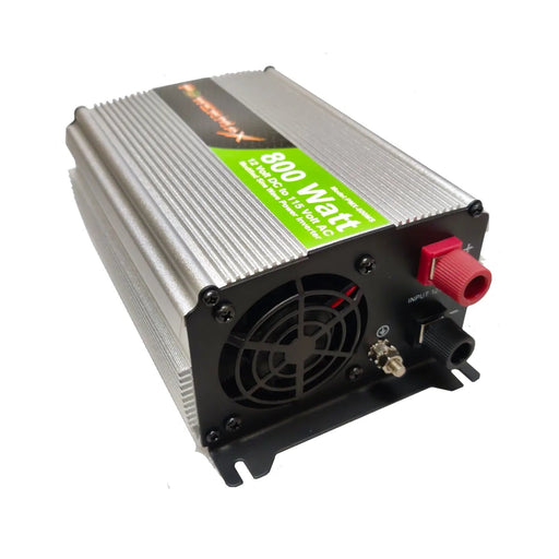 800W Power Inverter DC 12V to 110V AC Modified Sine Wave 2 Outlets Car Inverter with 2.1A USB Port PowerMax