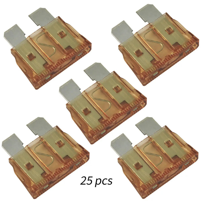 ATC Blade Style Fuse 3A - 40A AMP Automotive Car Truck Fuses Pack of 25 The Wires Zone