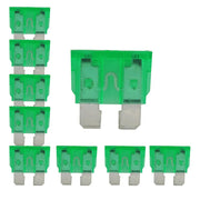 ATC Blade Style Fuse 3A - 40A AMP Automotive Car Truck Fuses Pack of 25 The Wires Zone
