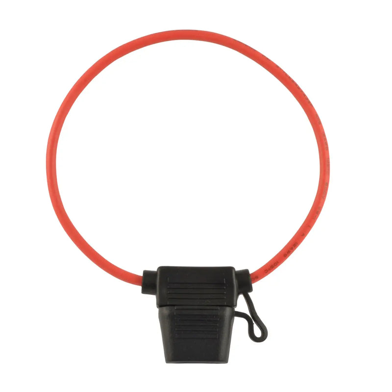 ATC Fuse Holder 12 Gauge Red Waterproof with Cover Package of 10 The Wires Zone