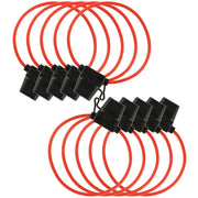 ATC Fuse Holder 12 Gauge Red Waterproof with Cover Package of 10 The Wires Zone