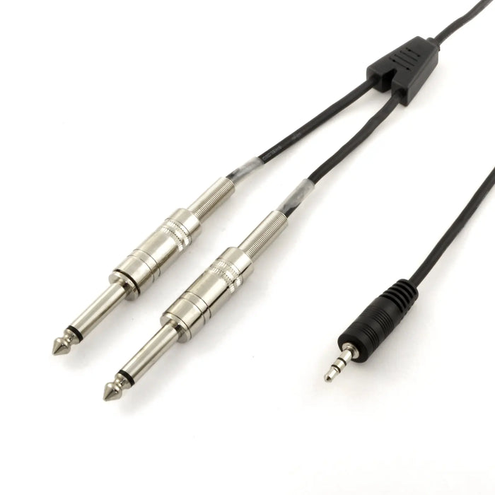 AUX 3.5-Inch MP3 to DUAL 1/4-Inch (3FT-6FT) Speaker Cable Black Others