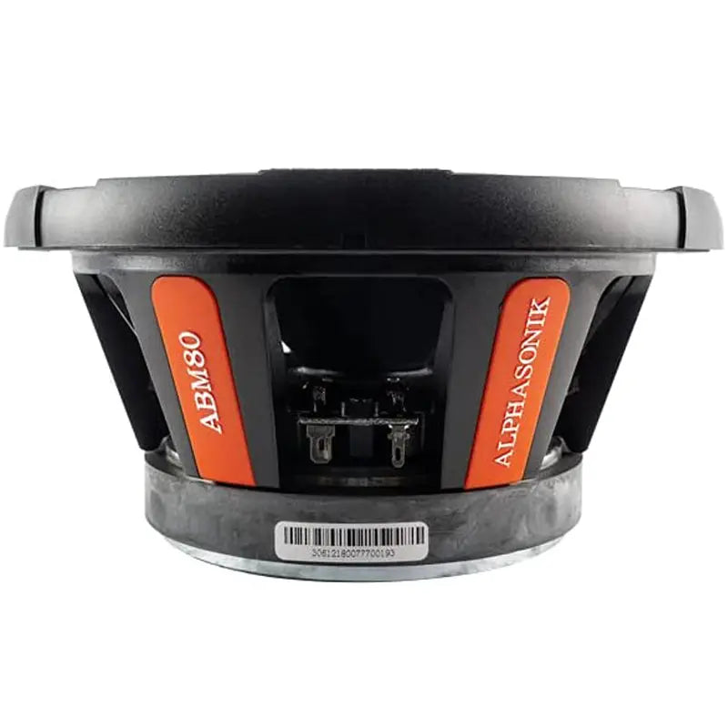 Alphasonik ABM80 DYNAMIS Series 8" 800 Watts 4-Ohms Mid Range Speaker (Pair) Alphasonik