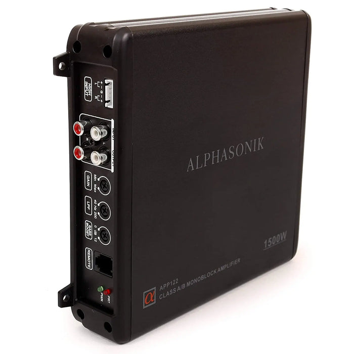 Alphasonik APP122 12" 1500W Dual Subwoofer Car Bass with Amplifier & Installation Kit Alphasonik
