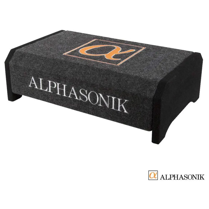 Alphasonik AS10DF 10" 1200 Watts 4-Ohm Down Fire Shallow Mount Flat Enclosed Subwoofer Alphasonik