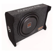 Alphasonik AS12DF 12" 1500 Watts 4-Ohm Down Fire Shallow Mount Flat Enclosed Subwoofer Alphasonik