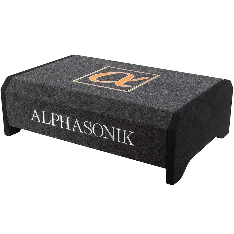 Alphasonik AS12DF 12" 1500 Watts 4-Ohm Down Fire Shallow Mount Flat Enclosed Subwoofer Alphasonik