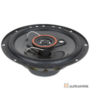 Alphasonik AS26 6.5" 350 Watts 3-Way Car Audio Coaxial Speaker (Pair) Alphasonik