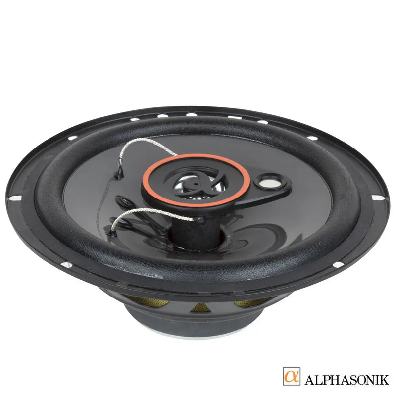 Alphasonik AS26 6.5" 350 Watts 3-Way Car Audio Coaxial Speaker (Pair) Alphasonik