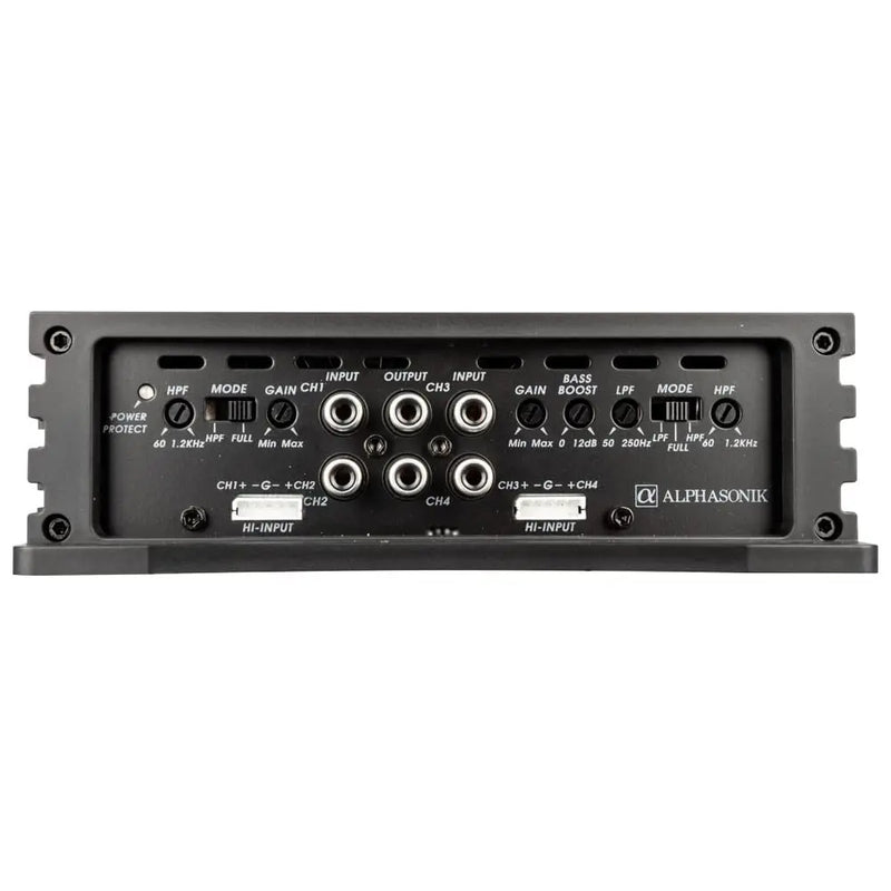 Alphasonik NA1600.4 Neuron Series Class A/B 4-Channel 1600 Watts 4 Ohms Car Amplifier Alphasonik