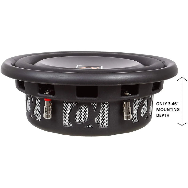 Alphasonik TSW310 Treis 300 Series 10" 1200 Watts Single 4-Ohm Car Subwoofer (Each) Alphasonik