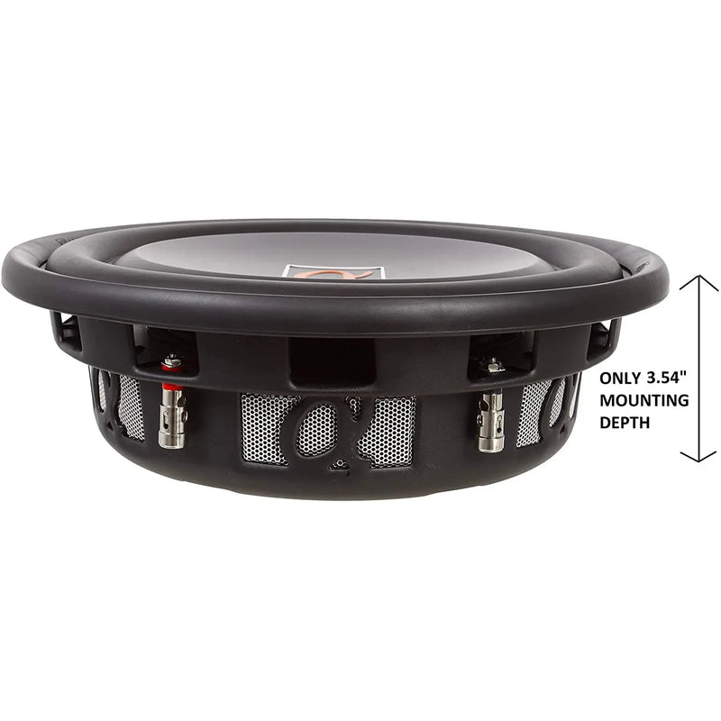 Alphasonik TSW312 Treis 300 Series 12" 1500 Watts Single 4-Ohm Car Subwoofer (Each) Alphasonik