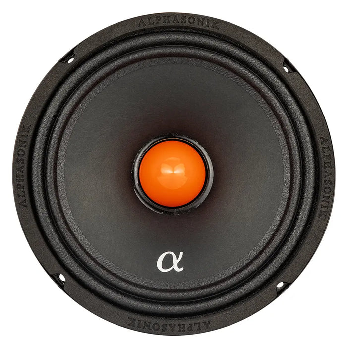 Alphasonik VNM658 Venum Series 6.5" Midrange Speakers Low Profile 1200W 8 Ohm Pair Alphasonik