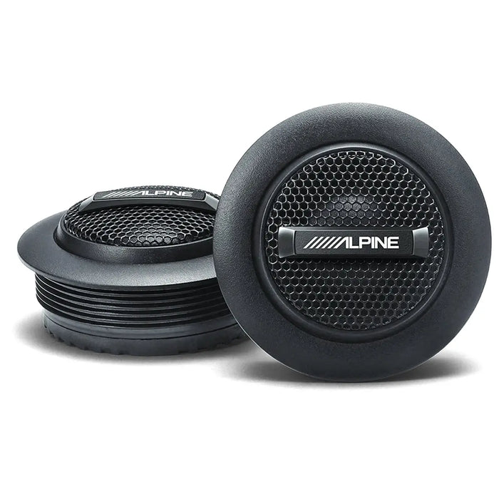 Alpine S-S10TW S Series 240 Watt 1" Component Silk Dome Car Audio Tweeters with Crossovers Alpine