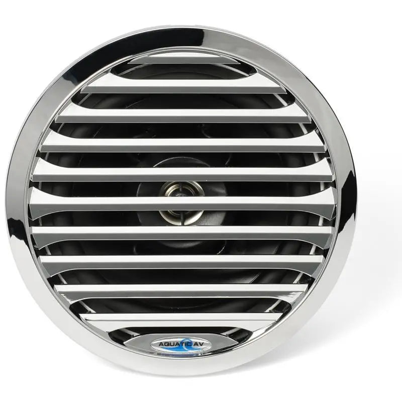 Aquatic AV AQ-SPK6.5-4L Chrome 6.5" Waterproof LED Marine Speaker pair Aquatic AV
