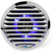 Aquatic AV AQ-SPK6.5-4L Chrome 6.5" Waterproof LED Marine Speaker pair Aquatic AV