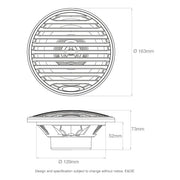 Aquatic AV EC121 6.5" Waterproof Marine Economy Speakers 160W White (Pair) Aquatic AV