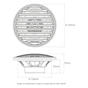 Aquatic AV EC122 6.5" Waterproof Marine Economy Speakers 160W Black (Pair) Aquatic AV