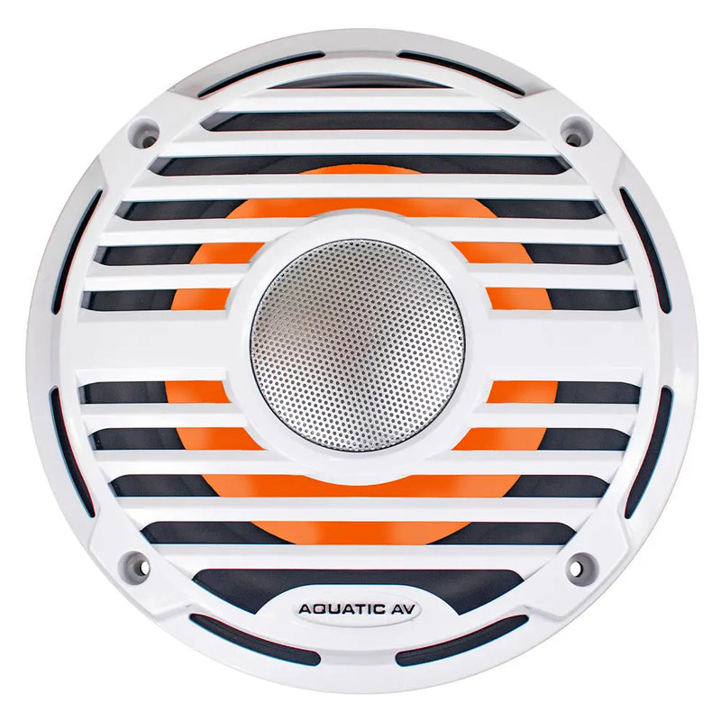 Aquatic AV PC310 10 Marine 400 Watts 4 Ohms Classic Grill Subwoofer White (Each) Aquatic AV