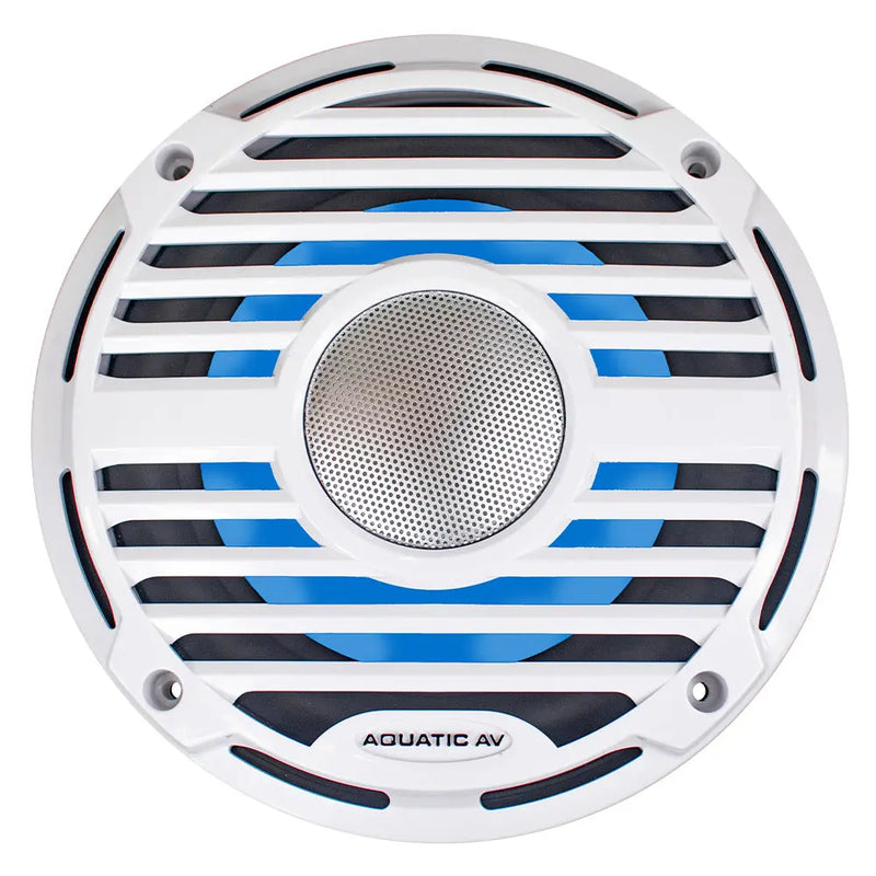 Aquatic AV PC310 10 Marine 400 Watts 4 Ohms Classic Grill Subwoofer White (Each) Aquatic AV