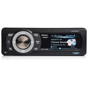 Aquatic Av AQ-MP-5UBT-S Marine Stereo & NK2-116W 6.5" 2-Way Coaxial Marine Speakers Aquatic AV