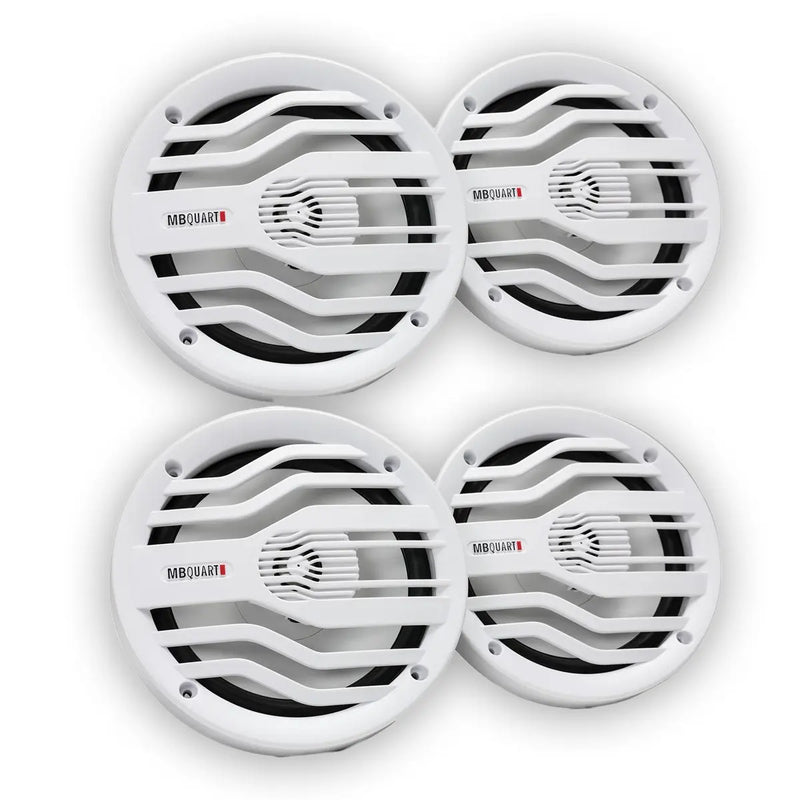 Aquatic Av MP6 Marine Stereo & NK2-116W 6.5" 2-Way Coaxial Marine Speakers (2 pair) Aquatic AV
